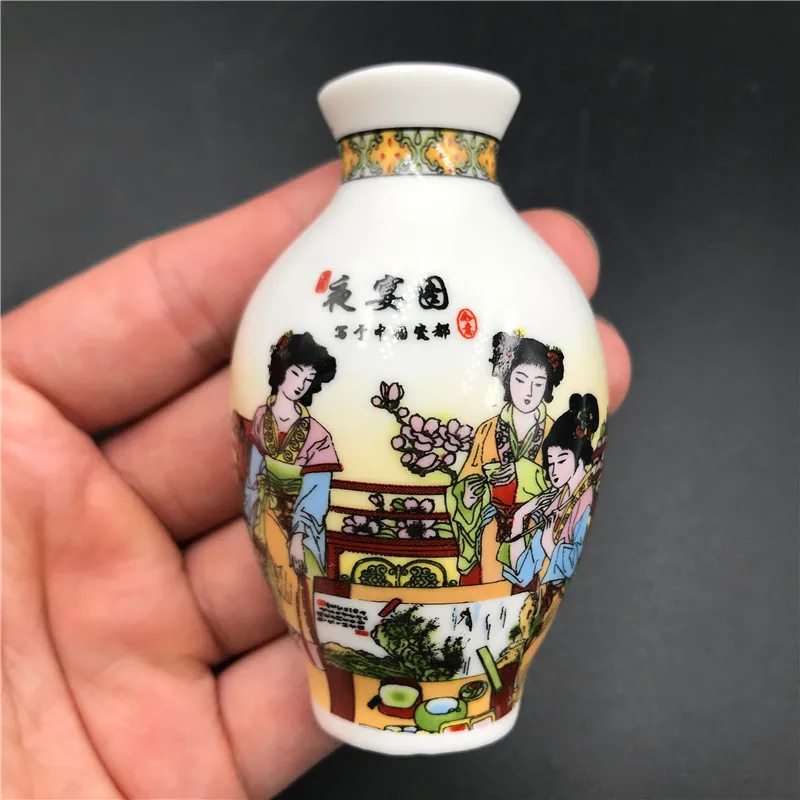 Chinese Style Refrigerator Sticker The Dream of The Red Chamber Twelve Kim-chai Beauty Waitress Picture Fridge Magnets Souvenir