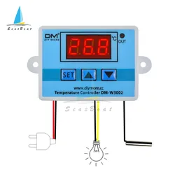 W3002 Digital Temperature Controller 10A Thermostat Switch Thermometer New Thermoregulator Cooling Heating 12V/24V/110V/220V