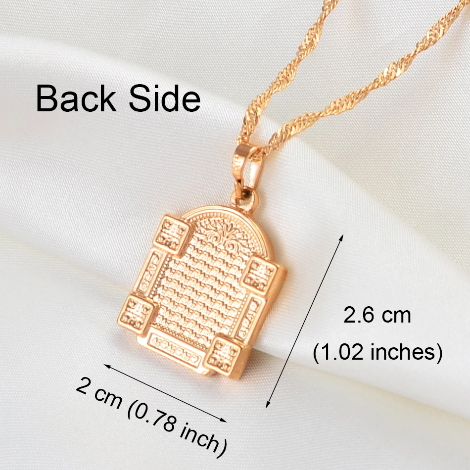 Anniyo Blessed Matrona of Moscow Pendant Necklaces Gold Color Jewelry Catholicism Orthodox Church Virgin Mary Necklace @@038804