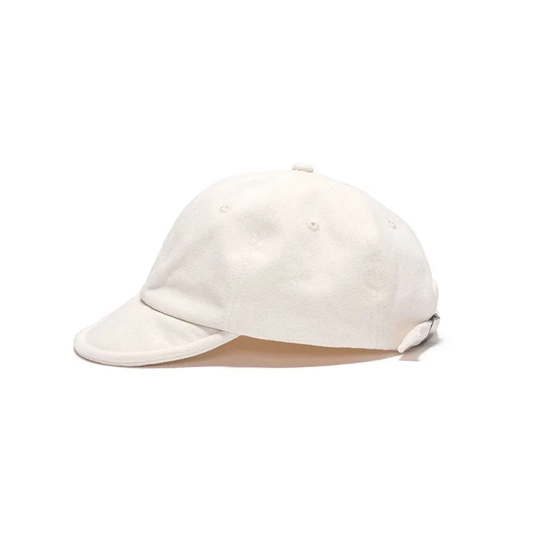 Pure cotton hat soft brim peaked cap niche design new fashion simple breathable retro hat women