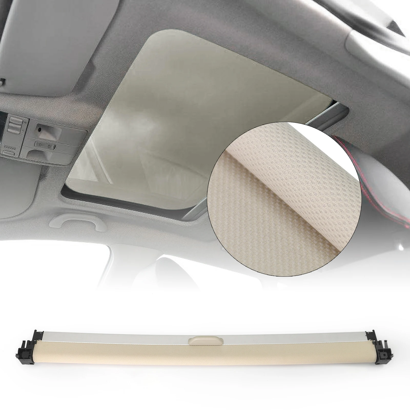 Sunroof Assembly For Seat Ibiza ST 2009-2017 Black/Gray/Beige/Red Car Sun Roof Window Blind Roller Shield Sunshade Curtain Cover