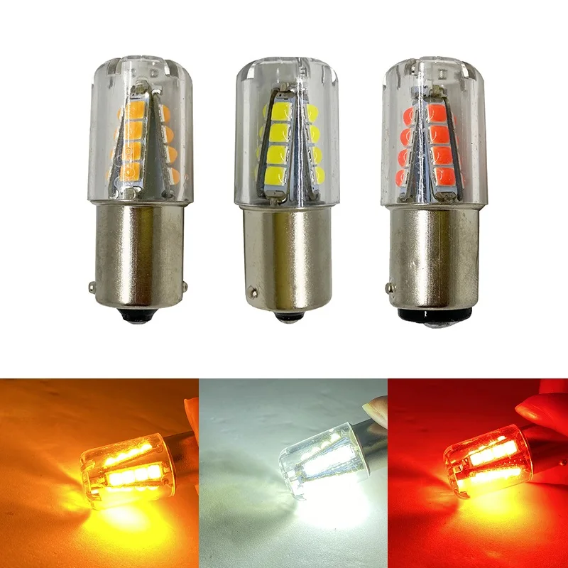 1pcs P21W Led Bulb 1157 P21/5W BAY15D Led 1156 BA15S Lamp 16SMD 3030 Chips Super Bright Auto Light Source Reverse Bulb 12V