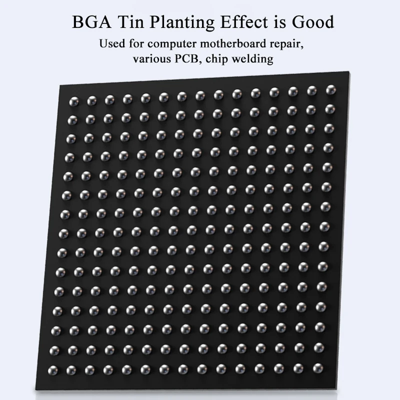 Imagem -04 - Mecânico Conjunto de Esferas de Solda 0.2 0.25 0.3 0.35 0.4 0.45 0.5 0.55 0.6 0.65 0.76 mm Bolas de Solda para Bga Reballing Retrabalho Ferramentas 11 Peças Lote