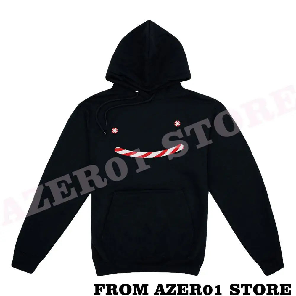 DREAM HOLIDAY CANDY CANE SMILE HOODIE LIMITED EDITION PULLOVER HOODIE DREAM TEAM SMP Print Winter Men/Women Hooded Sweet