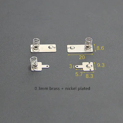 YYT Battery spring AAA battery sheet hardware brass stamping metal sheet shrapnel