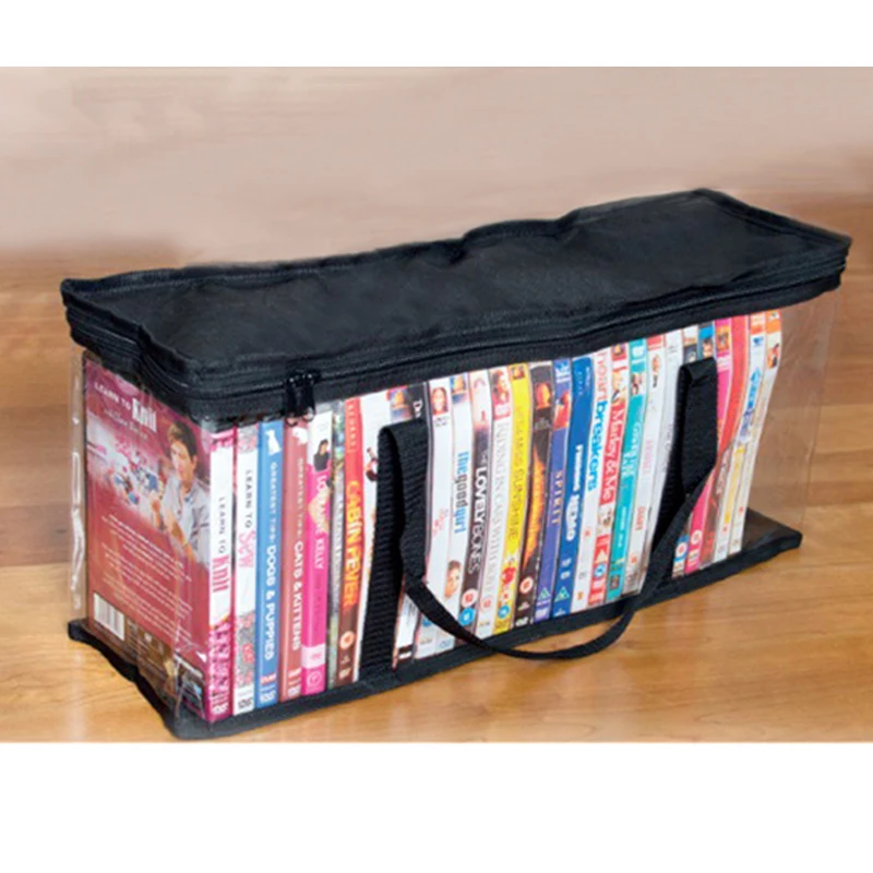 Sacs de rangement multifonctionnels pour disques CD, étui de transport, support d\'album, sacs de rangement pour supports de médias, évaluation de