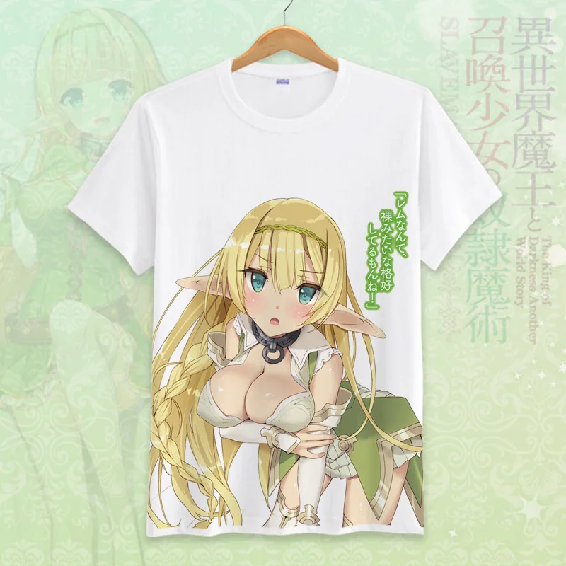 Anime How Not to Summon a Demon Lord Cosplay T Shirt Shera L Greenwood Printed Summer T-Shirt Fashion Graphic Top Tee Costume