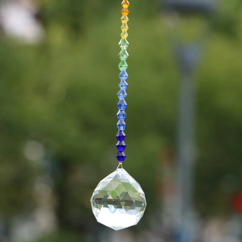 1PCS Hanging Window Crystals Chakra Crystal  Suncatchers Fengshui Prisms Pendant Rainbow Maker