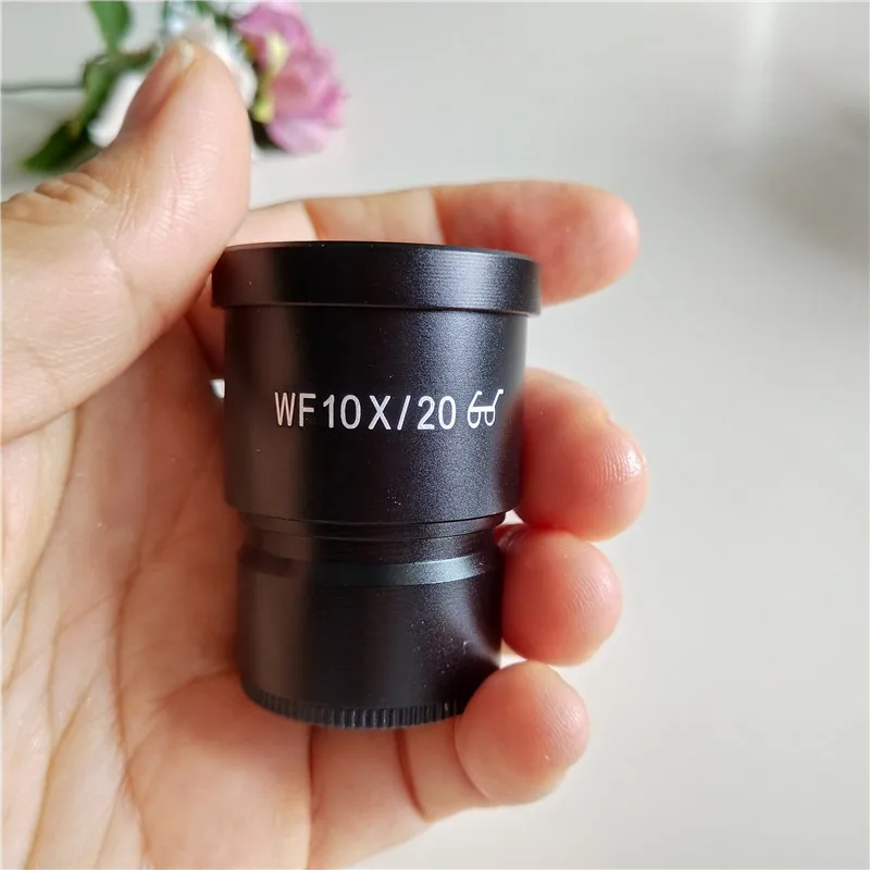 Microscópio estéreo de grande angular wf10x, 20mm, com montagem de 30mm e escala de leitura