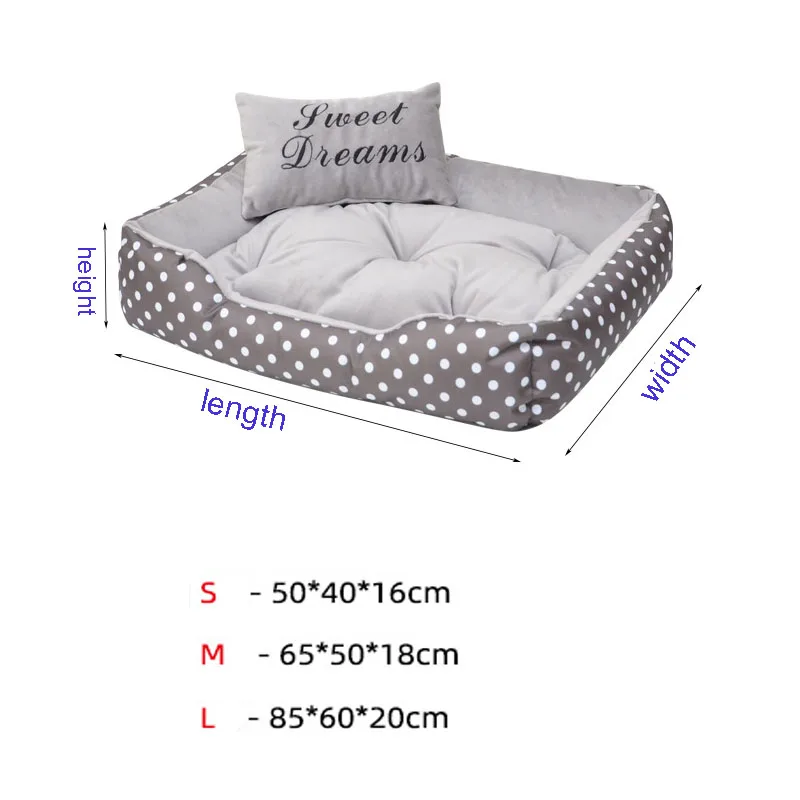 2024 Dog Dot Bed Four Season Use Comfortable Camas Para Perros Beds For Small Medium Dogs Top Quality Cats Sleeping Cave