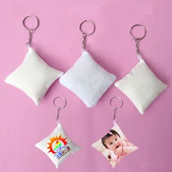 15pcs/lots Blank Fabric Key Rings Key Chian DIY Gifts Printing Sublimation Ink Transfer paper Print High Quality