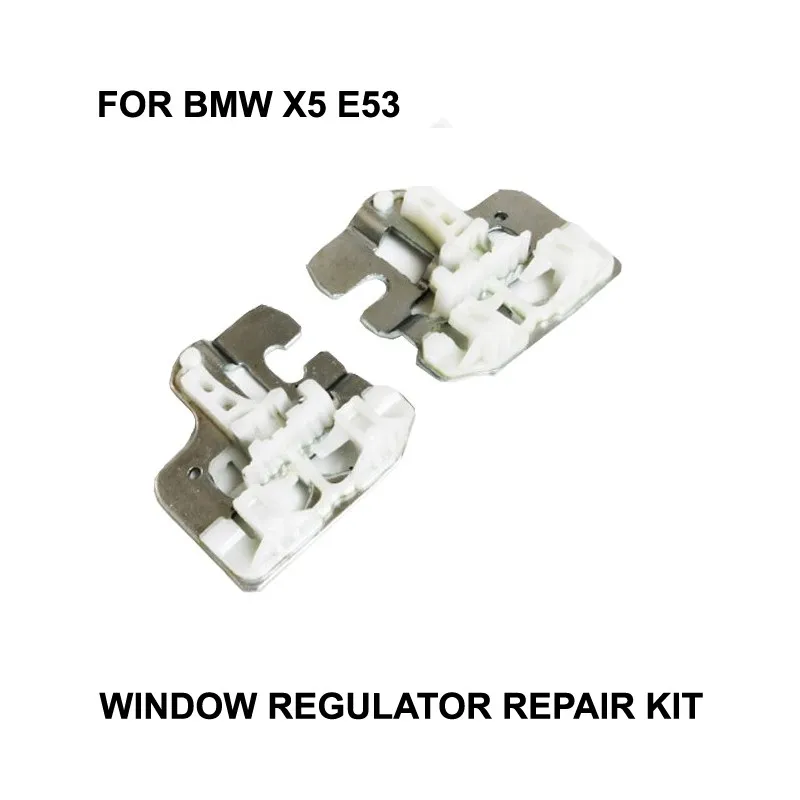 2000-2015 CR WINDOW CLIPS FOR BMW X5 E53 WINDOW REGULATOR REPAIR CLIPS with METAL SLIDER FRONT LEFT SIDE