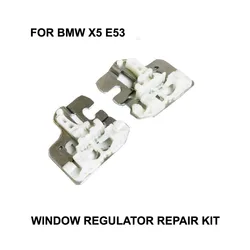 2000-2015 CR WINDOW CLIPS FOR BMW X5 E53 WINDOW REGULATOR REPAIR CLIPS with METAL SLIDER FRONT LEFT SIDE