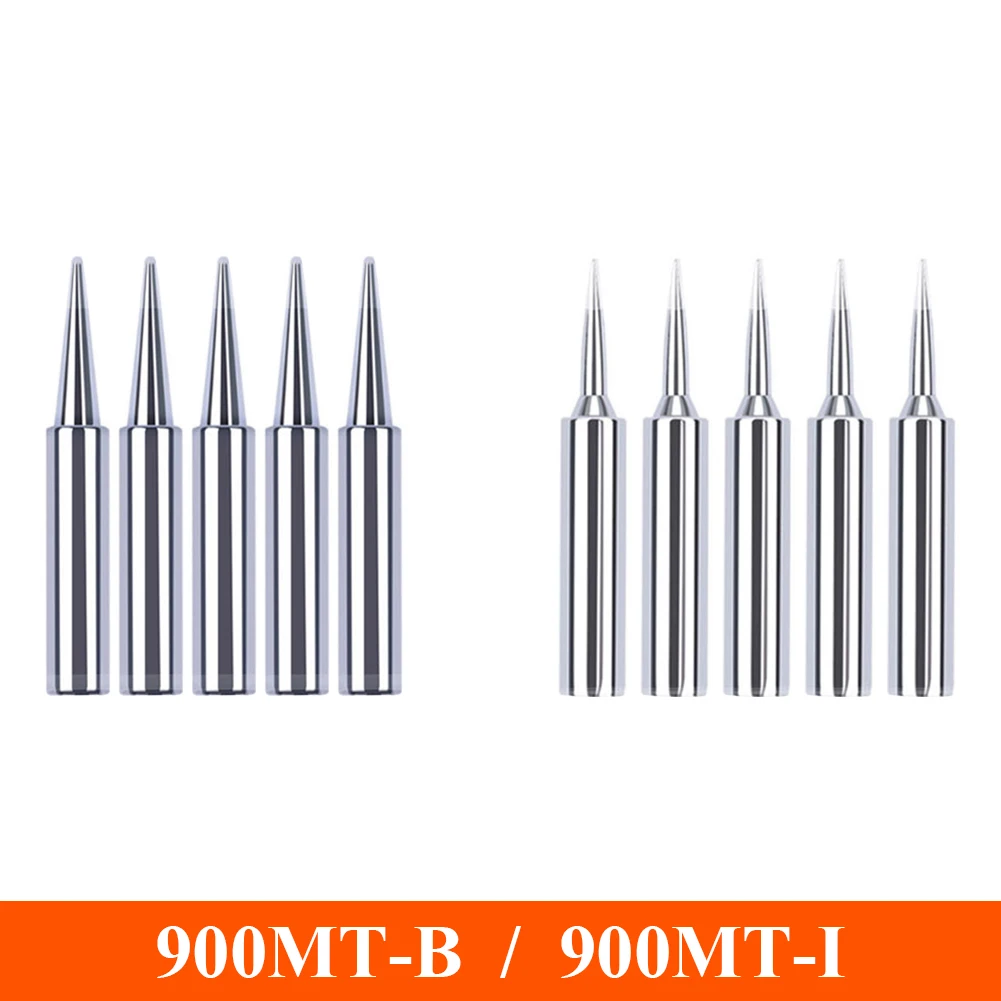 5Pcs/Set 900m-T-I 900M-T-B Welding Tool Lead-Free Soldering Iron Head Bit for Welding Accessories Soldering Iron Tip