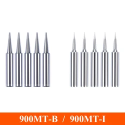 5Pcs/Set 900m-T-I 900M-T-B Welding Tool Lead-Free Soldering Iron Head Bit for Welding Accessories Soldering Iron Tip