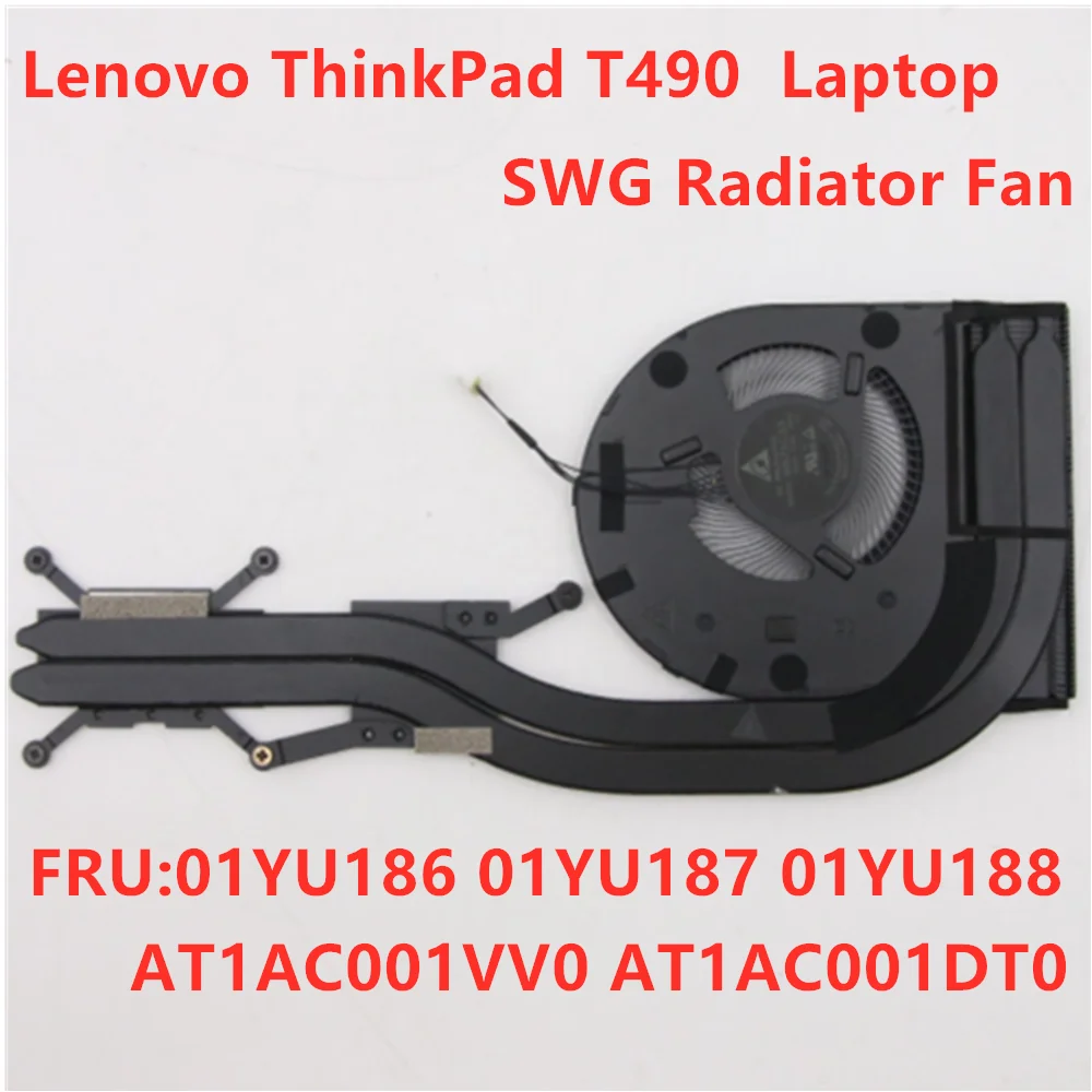 

New Original for Lenovo ThinkPad T490 CPU Cooling Fan Heatsink Assembly Radiator Cooler 01YU186 01YU187 01YU188 AT1AC001DT0