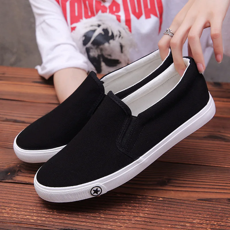 Classic Slip on Men\'s Casual Shoes Mens Canvas Shoes Lightweight Waterproof Male Flat Casual Sneakers Men Vulcanize Shoes