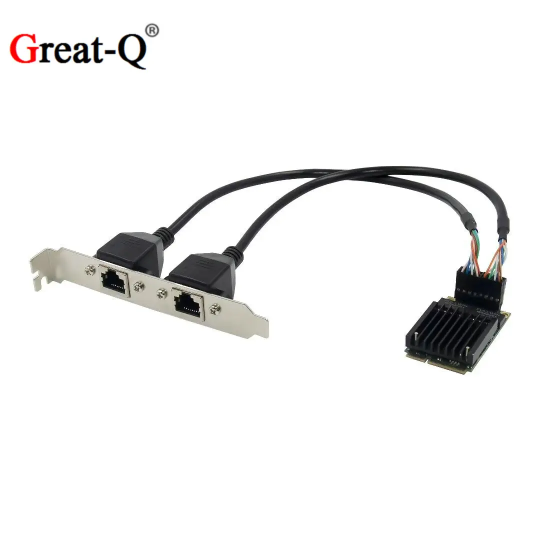 

MINI PCIE to dual Gigabit Ethernet mpcie to 2 ports 100/1000M lan card intel Chipset INTEL 82583+AMS1182E