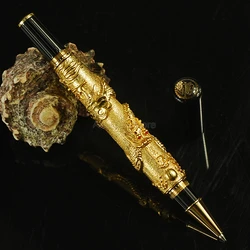 Jinhao Ancient Metal Rollerball Pen Oriental Dragon Series Heavy Pen Golden Supplies Office & School Gift Pens