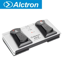 Alctron PS-4 professional dual channel foot switch, latch and momentary two modes, LED indicator, high quality housing