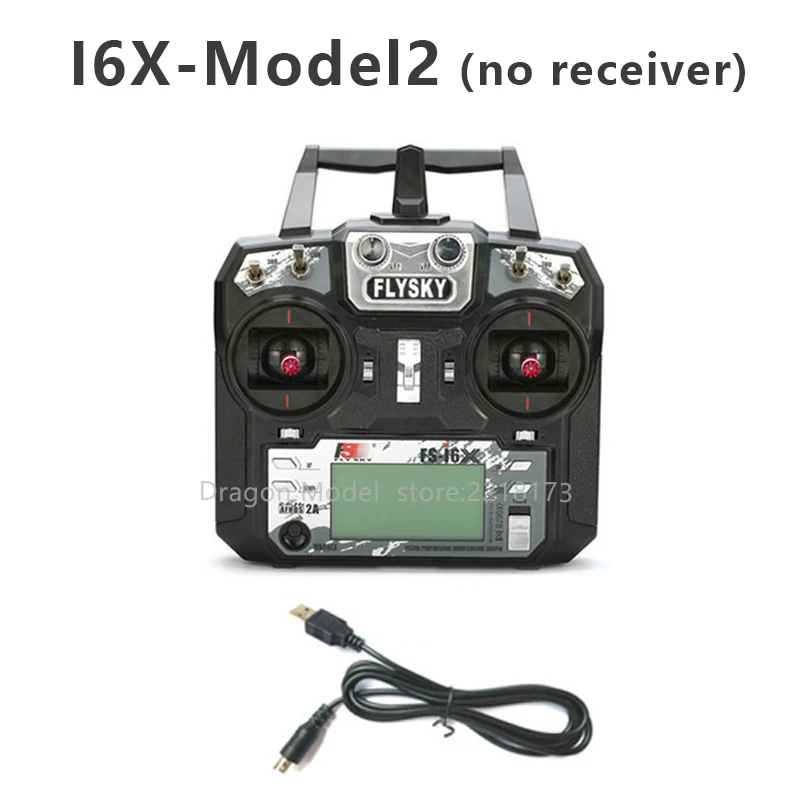 FLYSKY FS-I6X I6X 2.4G 10CH AFHDS 2A radiozender met IA6B IA10B-ontvanger - afbeelding 1