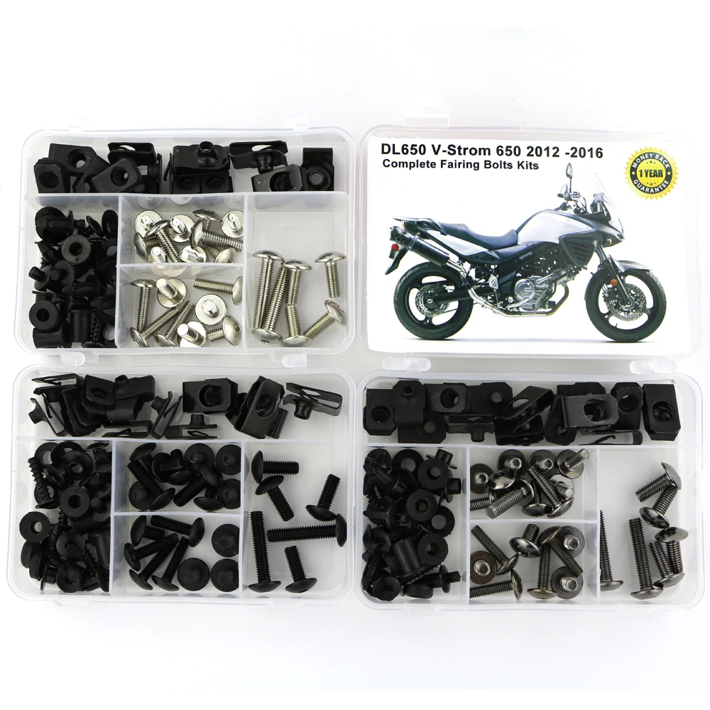 Fit For Suzuki Vstorm 650 2012 2013 2014 2015 2016 Complete Full Fairing Bolts Kit Screws Speed Nuts Motorcycle Steel