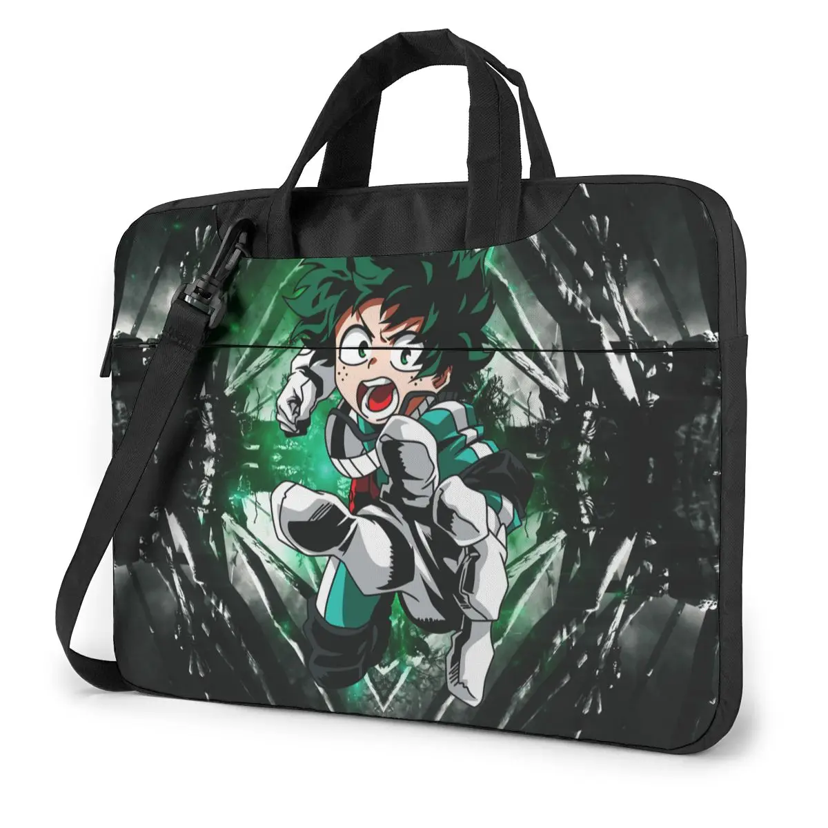 

Boku No Hero Deku Laptop Bag Case Protective Vintage Computer Bag Bicycle Crossbody Laptop Pouch