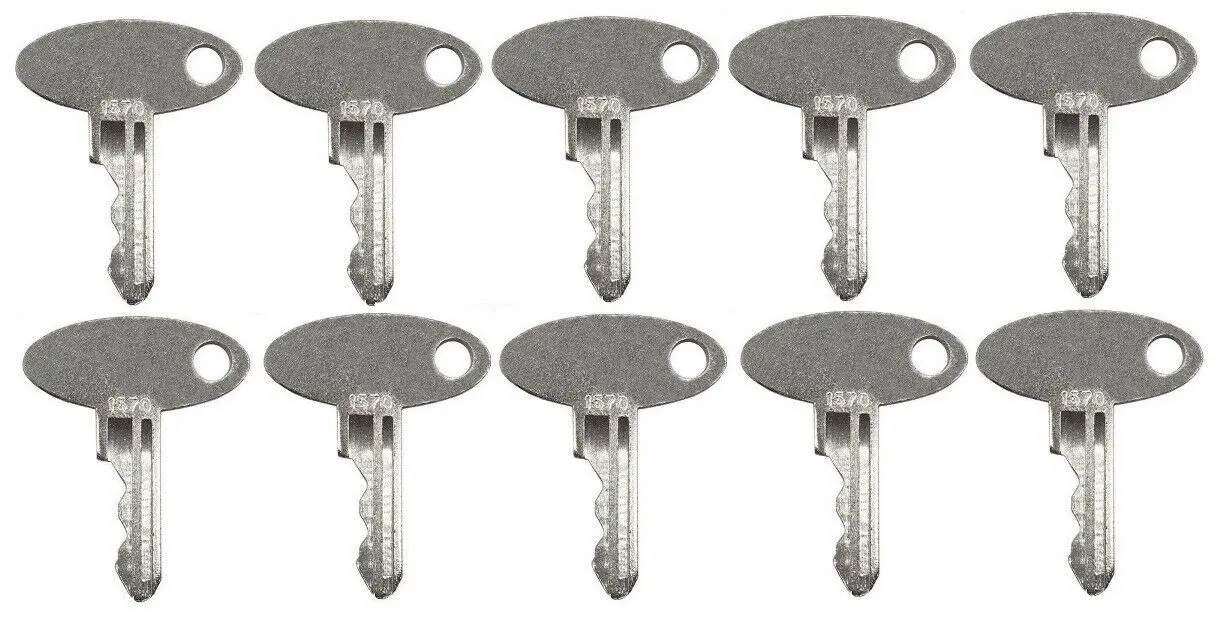 10x key For Ford New Holland Tractor Yushin Seiki Shibaura Perkins 1520 1530 1620