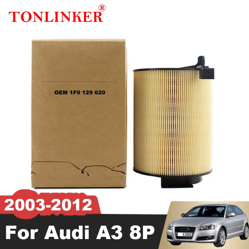 

Воздушный фильтр TONLINKER 1F0129620 для Audi A3 8P 2003-2012 1,2 TFSI 1,4 TFSI 1.6MT 2.0FSI Sportback 8P1 8PA 3C012962, автомобильные аксессуары