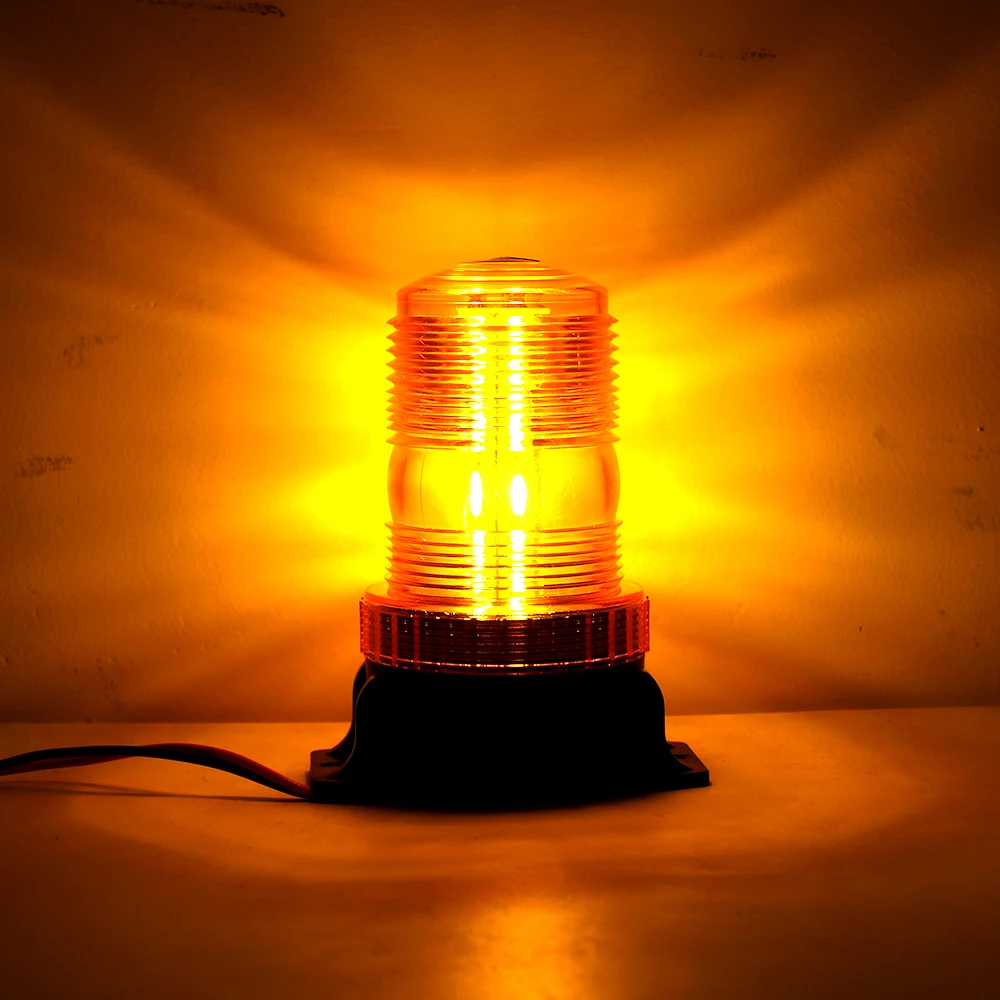 Luz intermitente de rotación de Tractor, luz estroboscópica Led de advertencia de tráfico, 12-30V, alarma de seguridad de trinquete de emergencia,