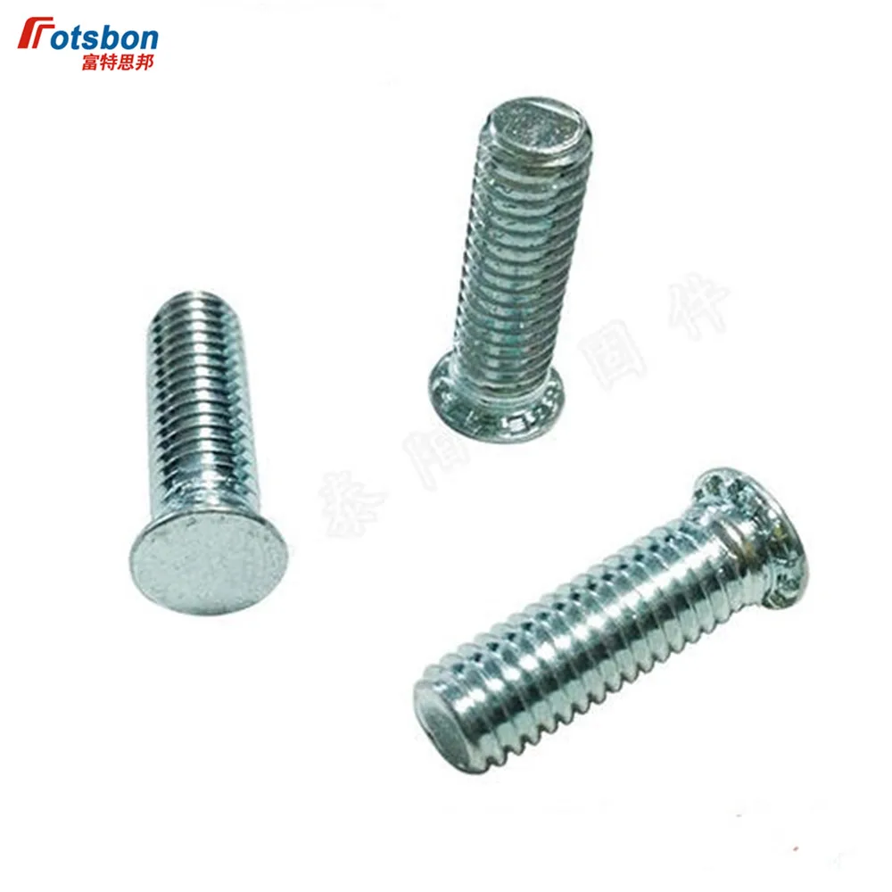 Imagem -05 - Cabeça Redonda Studs Auto-clinching Rebite Cego Saliente Parafuso Prisioneiro Clinch Pino Parafuso Platen Parafusos Chapa Metálica Vis Pcb Rebites Fh-m522