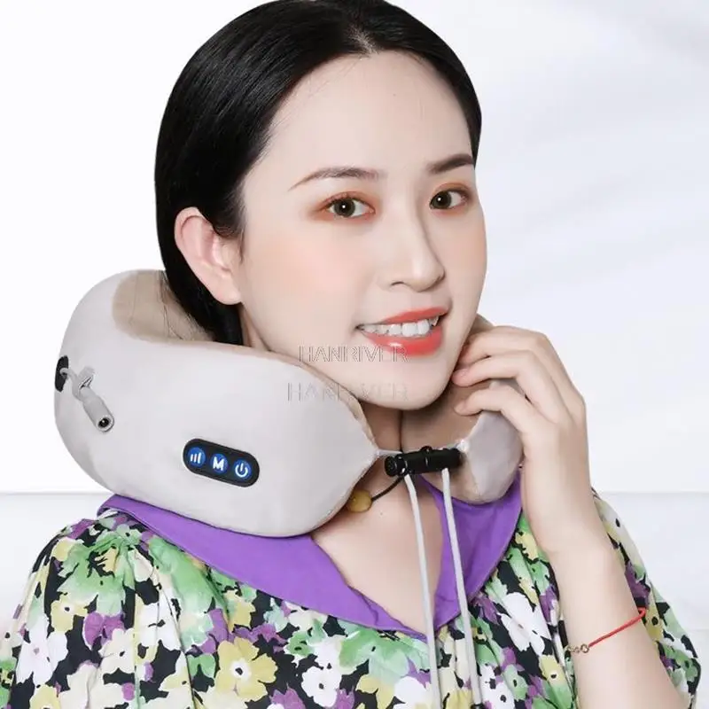 

U-Shaped Massage Neck Electric Body Massager Memory Foam Car Neck Protection Neck Massager Body