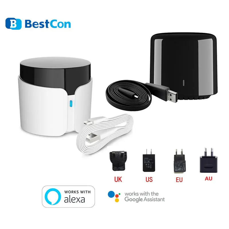 Broadlink App Bestcon RM4C mini /RM4C pro IR RF Remote Control Universal Wifi Compatible Alexa Google Assistant For TV