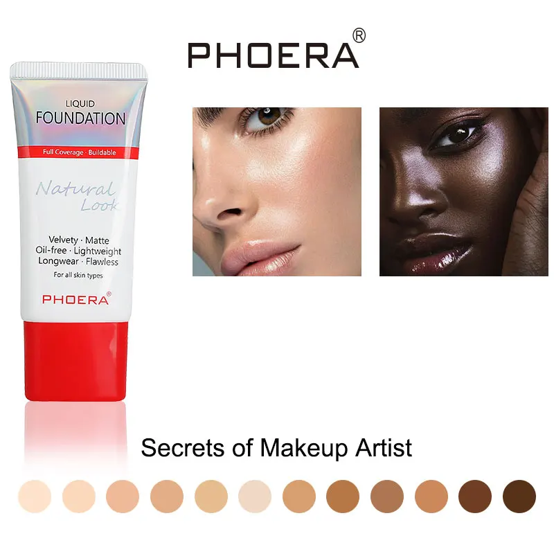 30ml Liquid Foundation 24 Hours Long Lasting Whitening Moisturizing Oil Control Concealer Silky Base Cream Makeup TSLM1