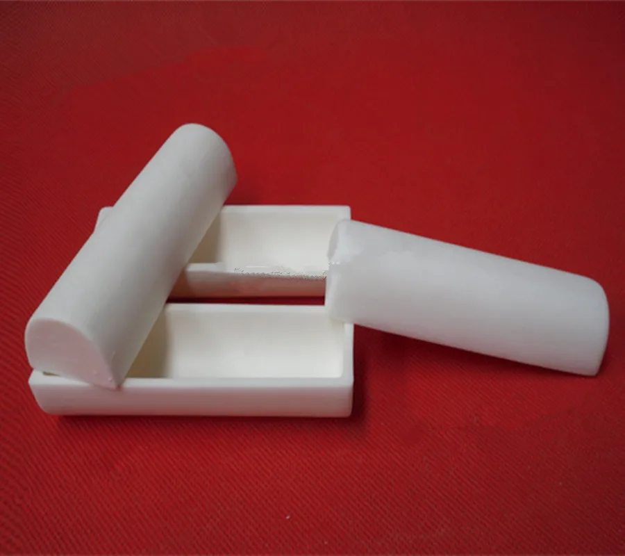 99.3% alumina crucible / 100*30*20mm/ Semicircle corundum crucible / Al2O3 ceramic crucible / Sintered crucible