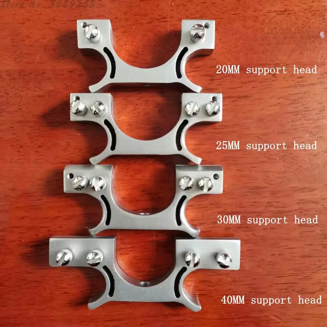 Stainless Steel Bow Head 20/25/30/40mm Support Head Precision Wire Cutting Card Slit Slingshot Bow Head Outdoor Accessories