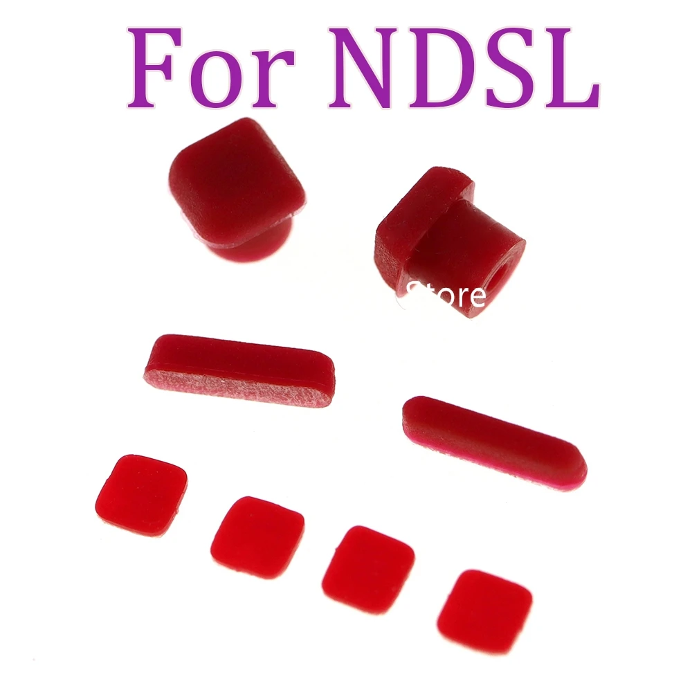 DS Lite 게임 콘솔 용 NDSL 피트 고무 커버 패드 용 1 세트 다채로운 나사 피트 커버