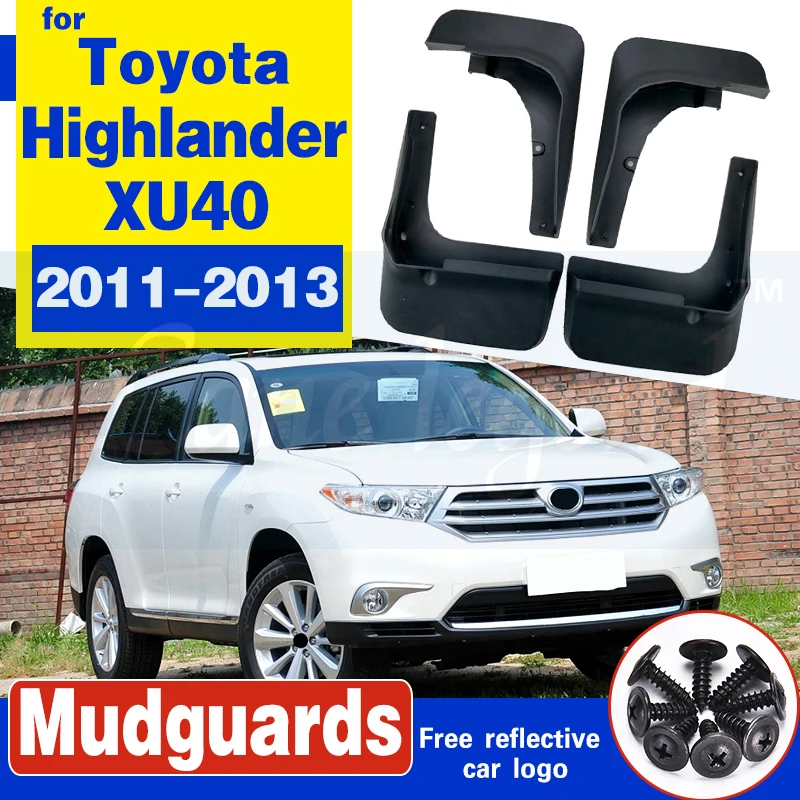 Car Mud Flaps Mudguards Mudflaps Splash Guards Fender Accessories For Toyota Highlander XU40 2011 2012 2013