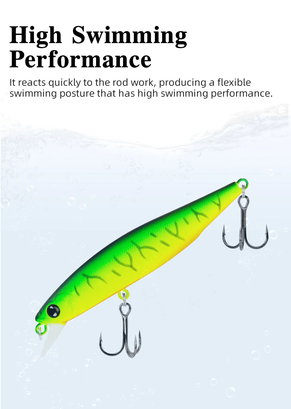 TSURINOYA 88SP Suspending Minnow Angelköder 88mm 10,3g DW76 Lange Casting Künstliche Harte Köder Hecht Bass Big Trout Jerkbait – Detail 12