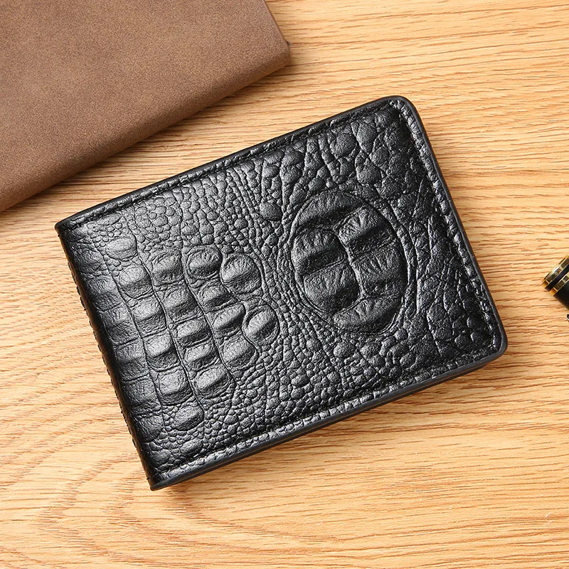 Crocodile Pattern Leather Passport Cover Men Women Retro Auto Driver License Holder Documents Card Credit Holder Mini Wallet