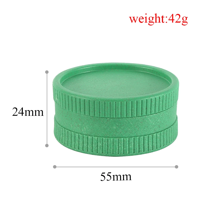 Degradable Plastic Tobacco Grinder Herb Spice 2 Layers Crusher For Smoking Accessories Good Quality