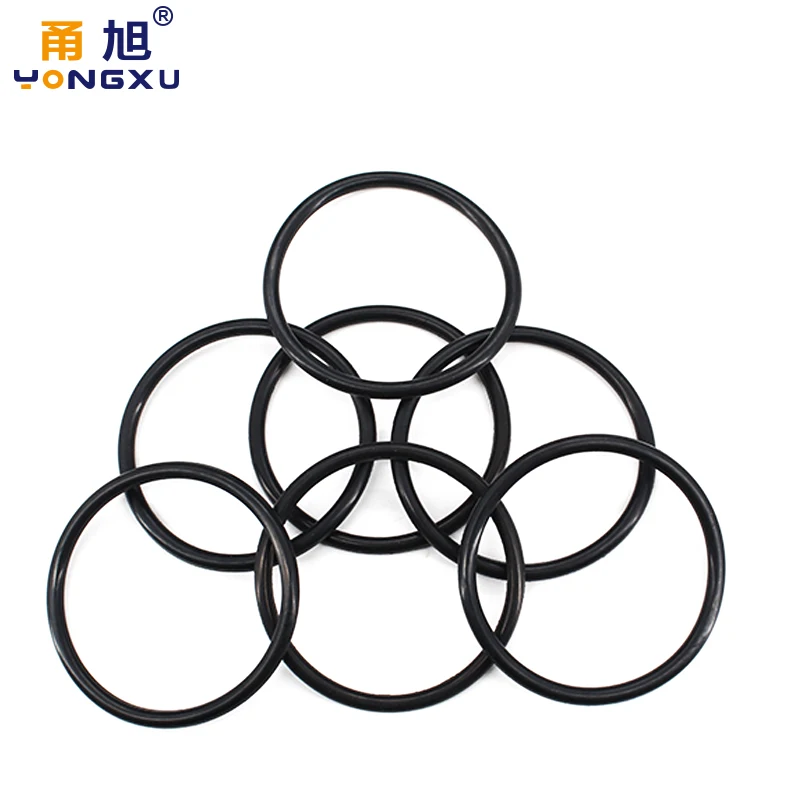 NBR O Ring Seal Gasket Thickness CS5mm OD18-250mm Wear Resistant Automobile Petrol Nitrile Rubber O-Ring Waterproof Black