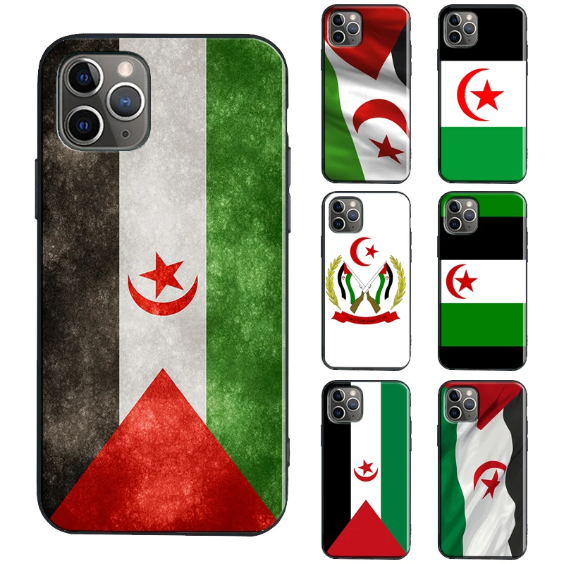 Western Sahara Flag Case For iPhone 11 14 13 Pro Max SE 2020 6S 8 7 Plus X XR XS Max 12 Pro Max mini Phone Cover