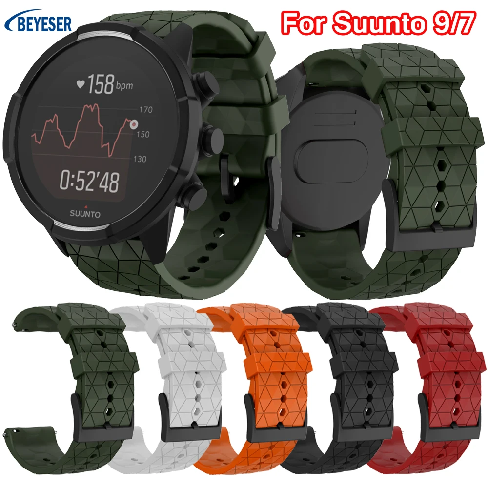 24mm Soft Silicone Watchband for SUUNTO9/7 Strap Replacement  Wristband for SUUNTO Spartan/9 Baro CopperSports Bracelet  New