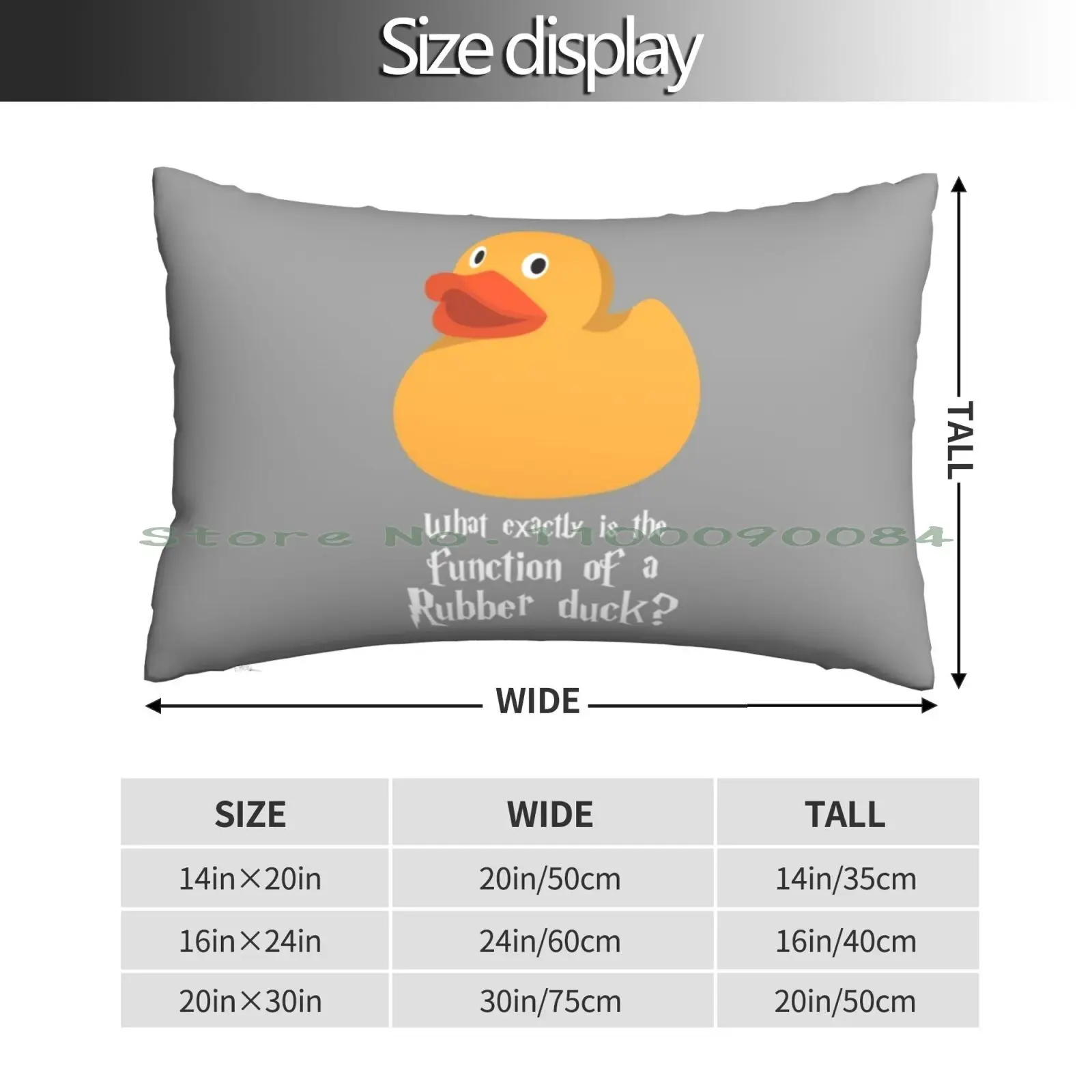 Function Of A Rubber Duck Pillow Case 20x30 50*75 Sofa Bedroom Duck Function Arthur Weasley Rubber Long Rectangle Pillowcover