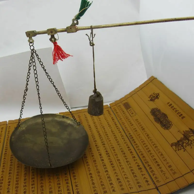 Chinese Old Bronze Chinese Medicine Steelyard Scale Copper Balance Home Articles