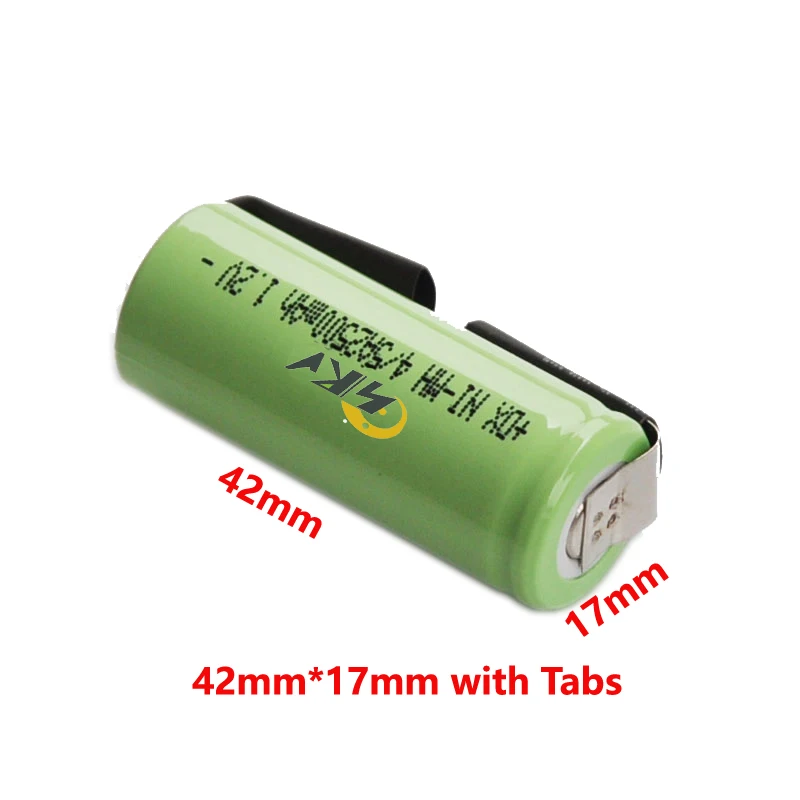 New 2500mAh Ni-MH Battery For Braun Oral B 3745 3728 3762 7000 3731 P7000 D25 D28 Electric Toothbrush 1.2V 42mm x 17mm Batteries