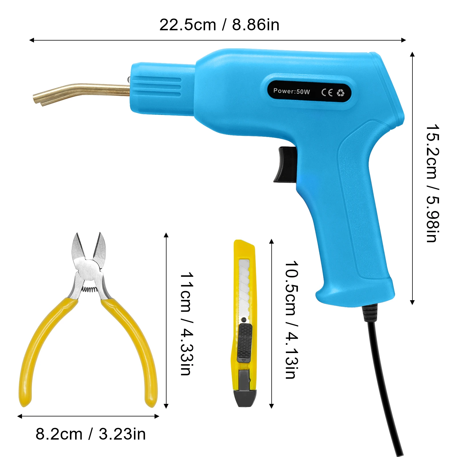 50W Plastics Welders Garage Tools Hot Staplers Machine Staple PVC Repairing Machine Car Bumper Repairing Welding Tool 40% OFF