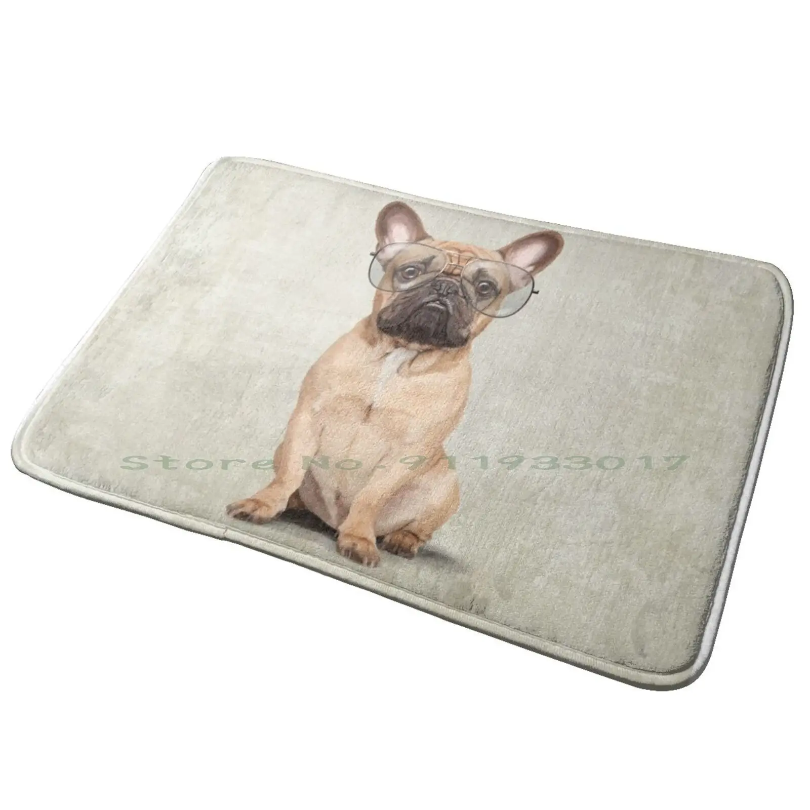 Mr Bulldog Entrance Door Mat Bath Mat Rug Pet Cute French Bulldog Bulldog Art French Bulldog Illustration Frenchie Bouledogue