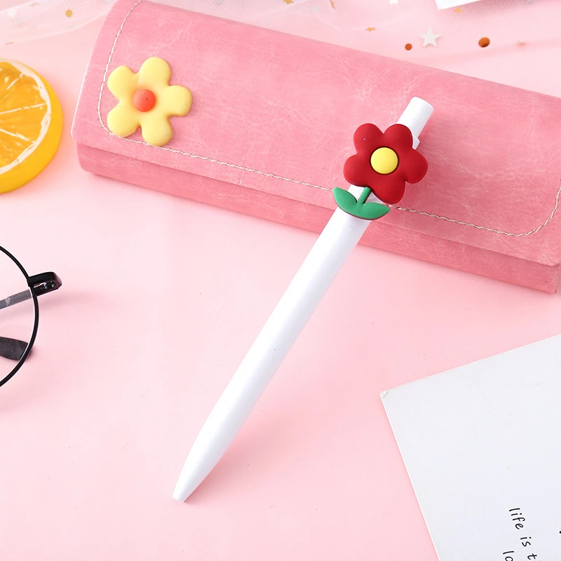 1 PCS  Gel Pen Cute Cartoon Kawaii Stationery Office School Supply Sweet Girl Colored Colored Cartoon Push Lovely